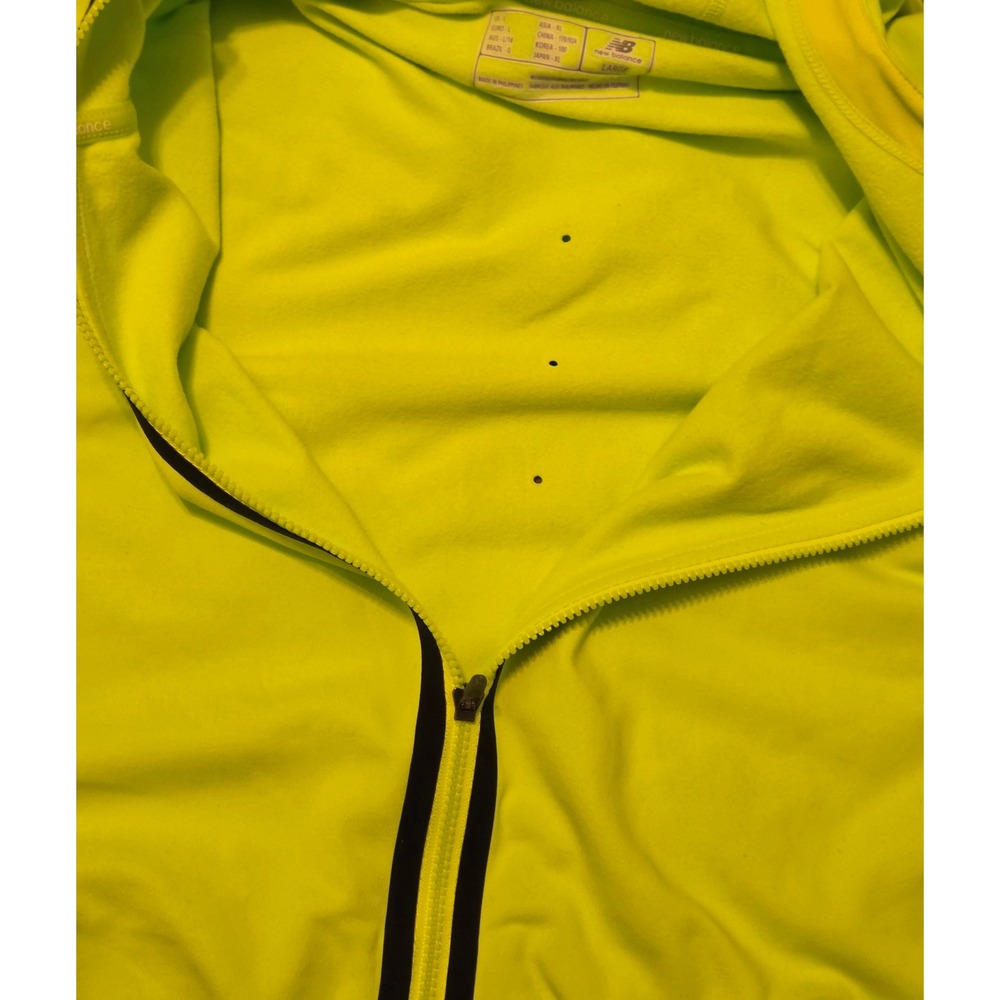 New Balance Trinamic Fluorescent Jacket Women's Size Large Green Finger Holes - Picture 6 of 10